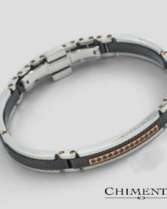 Bracciale CHIMENTO uomo con Spinelli e oro 24kt