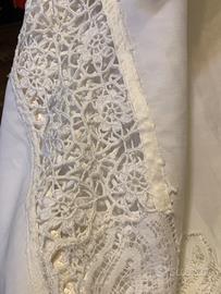 Lenzuolo Matrimoniale ricamato Lino e Cotone