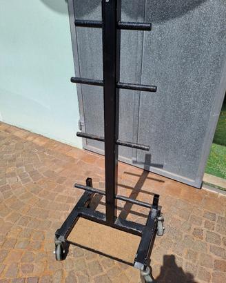 Rastrelliera porta pesi palestra