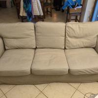 Divano IKEA EKTORP 3 posti - Grigio chiaro / Beige