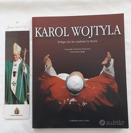 Karol Wojtyla + santino segnalibro vintage