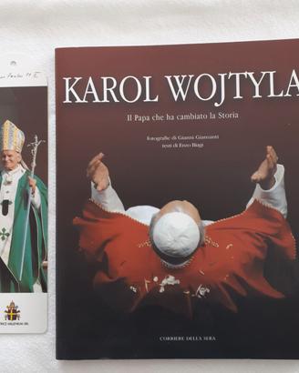 Karol Wojtyla + santino segnalibro vintage