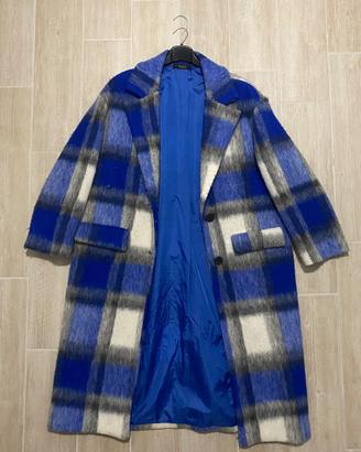 Cappotto Tartan Blu