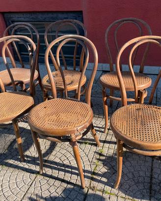 6 sedie Thonet oroginali da restaurare