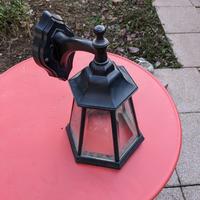 Applique esterno metallo e vetro