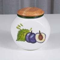 Biscottiera dipinta a mano ceramica Fontebasso