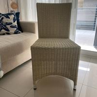 SEDIE IN POLYRATTAN BIANCO marchio  "OCEAN"