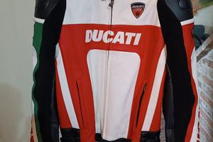 Tuta Moto Pelle Divisibile Ducati Dainese Tg. 54