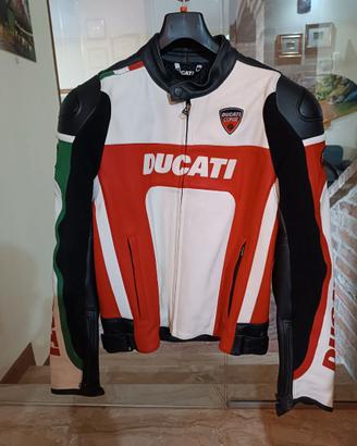 Tuta Moto Pelle Divisibile Ducati Dainese Tg. 54