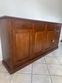 Grande Mobile Porta TV in Legno Massello Vintage