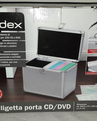 Valigia borsa box cd e dvd 120 posti nuova, leggi