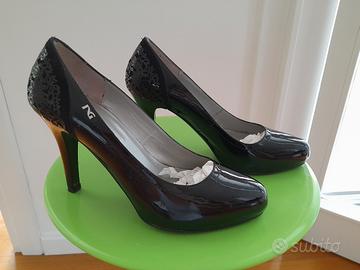 Scarpe con tacco hot sale alto e plateau