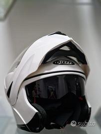 CASCO DIEFFE MODULARE DOPPIA VISIERA BIANCO LUCIDO