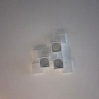SIDE Soffitto 3 Luci Cubo Sforzin Lampade in gesso