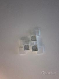 SIDE Soffitto 3 Luci Cubo Sforzin Lampade in gesso