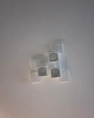 SIDE Soffitto 3 Luci Cubo Sforzin Lampade in gesso