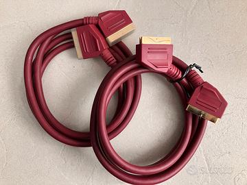 Cavo presa Scart Hi-Fi dorato - Professionale