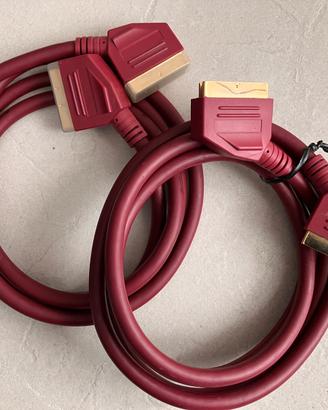 Cavo presa Scart Hi-Fi dorato - Professionale