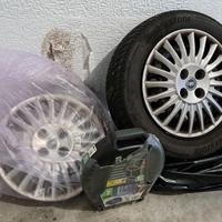 Ruote Fiat grande Punto con cerchio in ferro+altro
