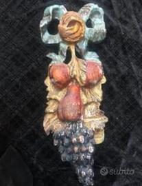 Arcimboldo scultura artigianale su pezzo unico