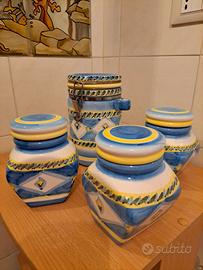 Set contenitori ceramica per alimenti