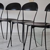 Sedie Zanotta Enzo Mari - pelle nera