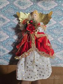 Statuetta angelo con luci LED