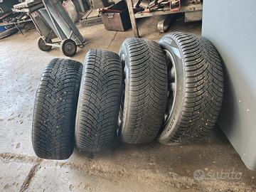 set treno cerchi e gomme 4 stagioni fiat 500x