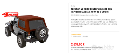 soft top jeep jk 3 porte