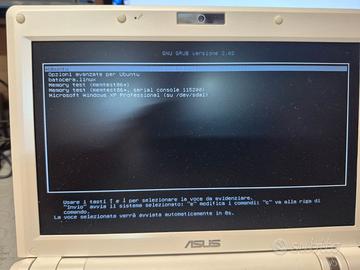Asus eee pc 900HD triplo BOOT