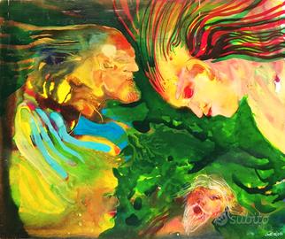 ROBERT CARROLL: Acrilico su Tavola 60x50 +Archivio