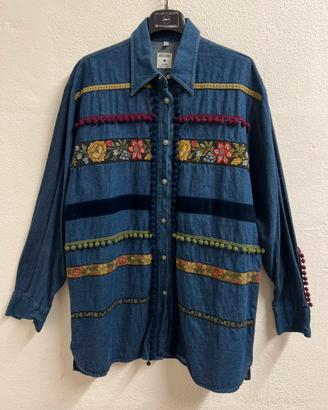90s Moschino Camicia rare di jeans Tg. M (M)