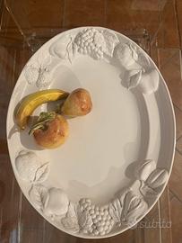 Piatto ovale da portata in ceramica
