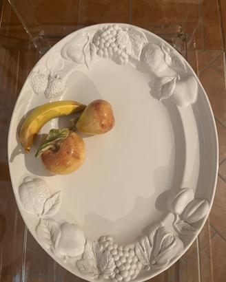 Piatto ovale da portata in ceramica