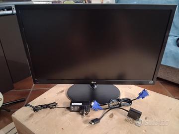 monitor LG 60Hz fHD 24'', gaming (adattatore DP)