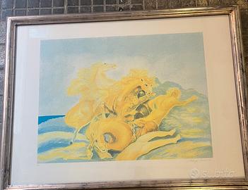 Aligi sassu serigrafia quadro