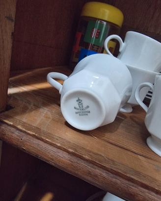 Servizio 10 tazzine caffè con piattini Winterling 