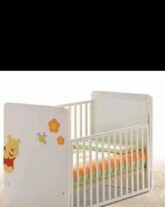 Lettino con spondine trasformabile in letto singol