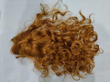 parrucca bionda cap3lli sintetici nuova