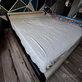 Letto in pelle King Size contenitore+materasso!!