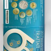 Serie monete Italia con € 5 Trattati di Roma 2017