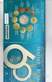 Serie monete Italia con € 5 Trattati di Roma 2017