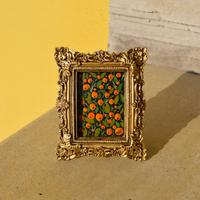 Cornice vintage mini quadro resina mandarini