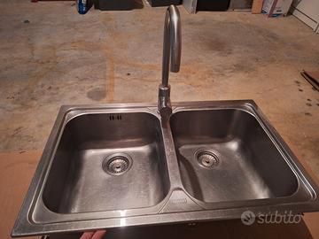 Lavandino cucina + miscelatore Franke