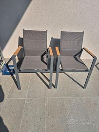 Bizzotto Sedia Alluminio da esterno giardino nuova