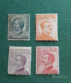 Regno 1917/1920 - 4 valori della serie S18