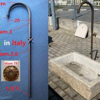 Rubinetto rustico alto per fontana