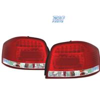 FANALI PER AUDI A3 8P 03-08 LED ROSSO CROMATO