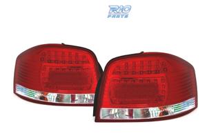 FANALI PER AUDI A3 8P 03-08 LED ROSSO CROMATO