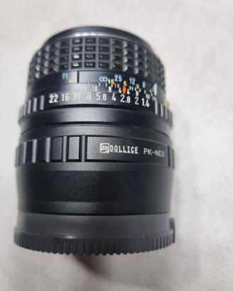 Pentax smc 50mm 1.4 + adattatore Sony E Mount